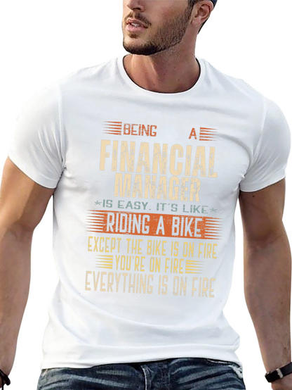 Financial Manager On Fire T-Shirt