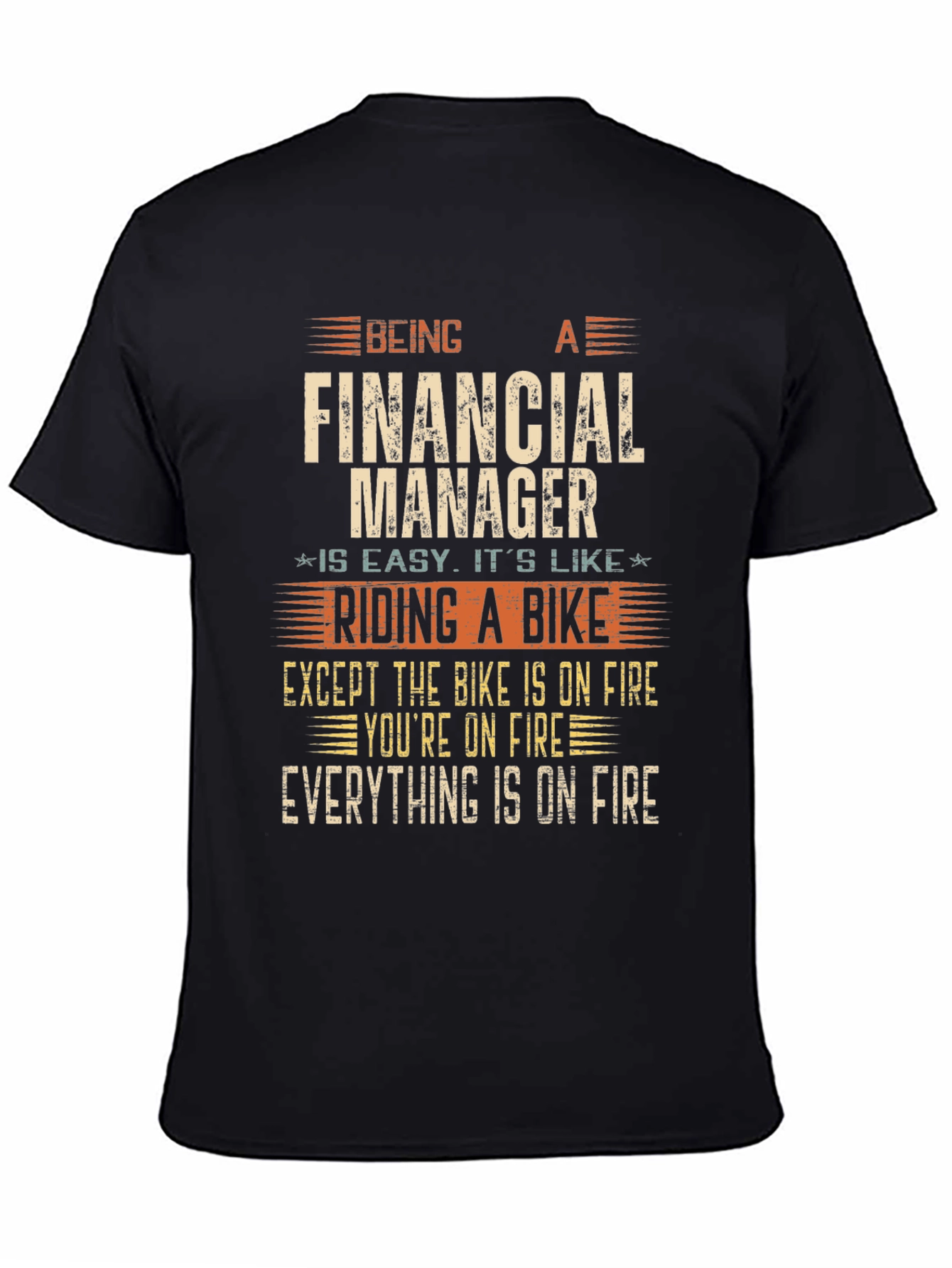 Financial Manager On Fire T-Shirt