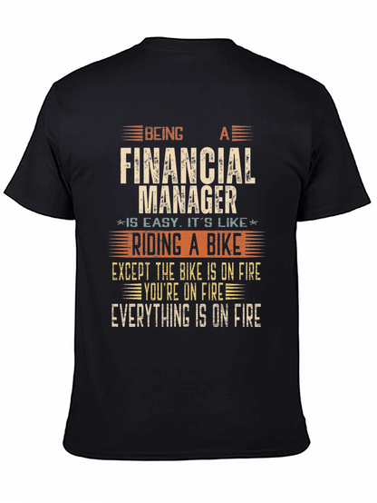Financial Manager On Fire T-Shirt