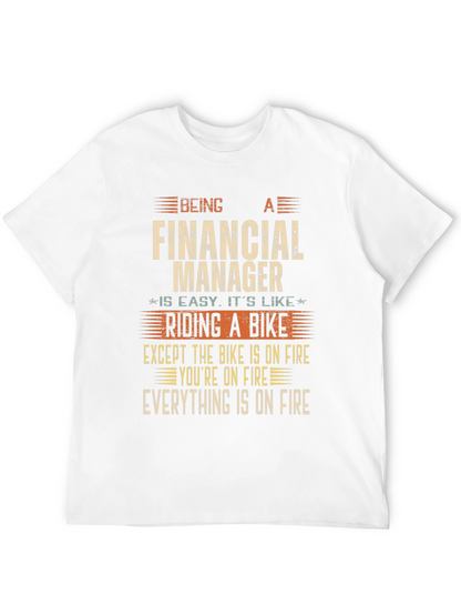 Financial Manager On Fire T-Shirt