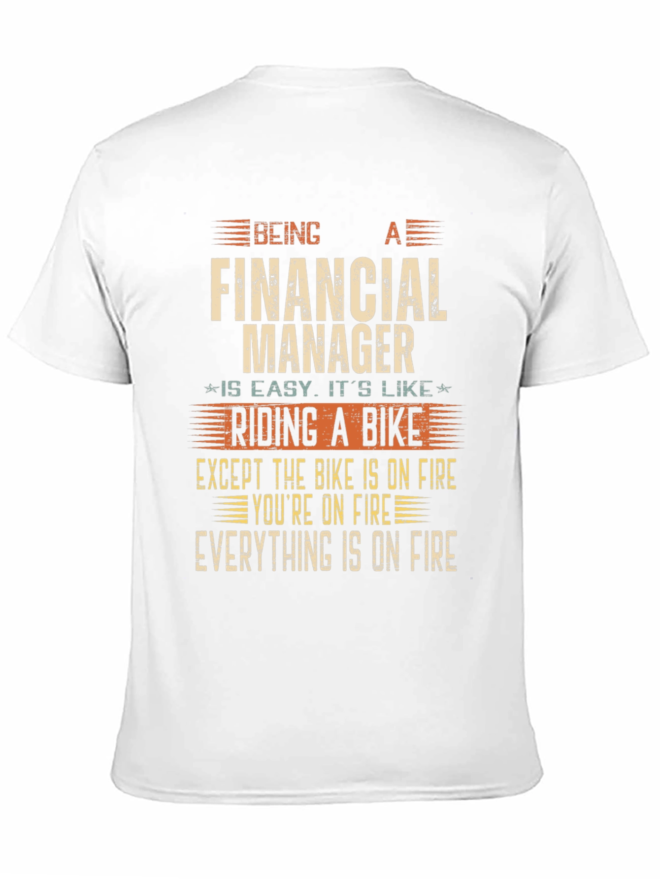 Financial Manager On Fire T-Shirt