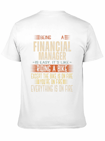 Financial Manager On Fire T-Shirt