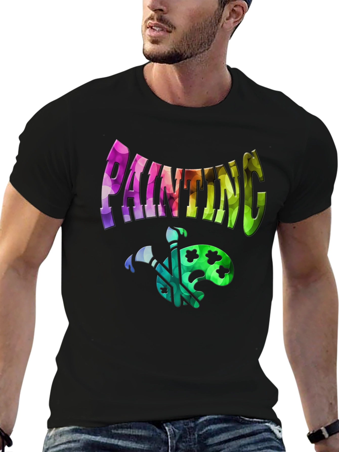 Painting Palette Black T-Shirt