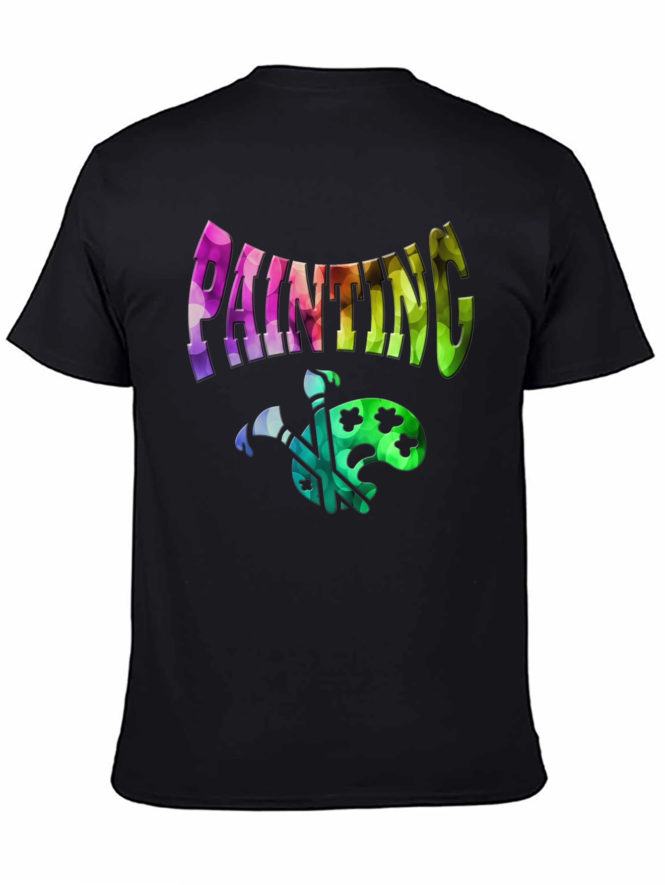Painting Palette Black T-Shirt