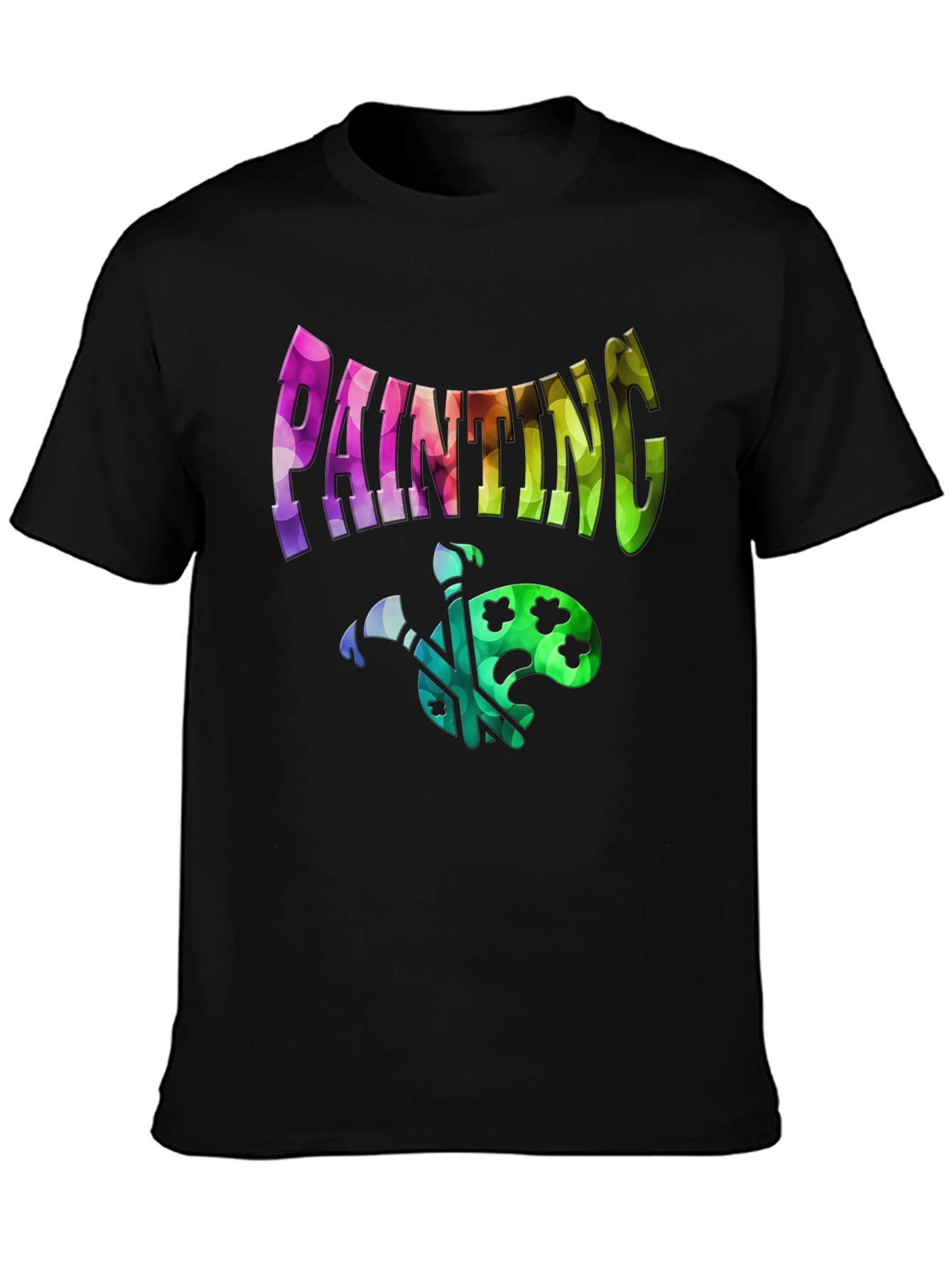 Painting Palette Black T-Shirt