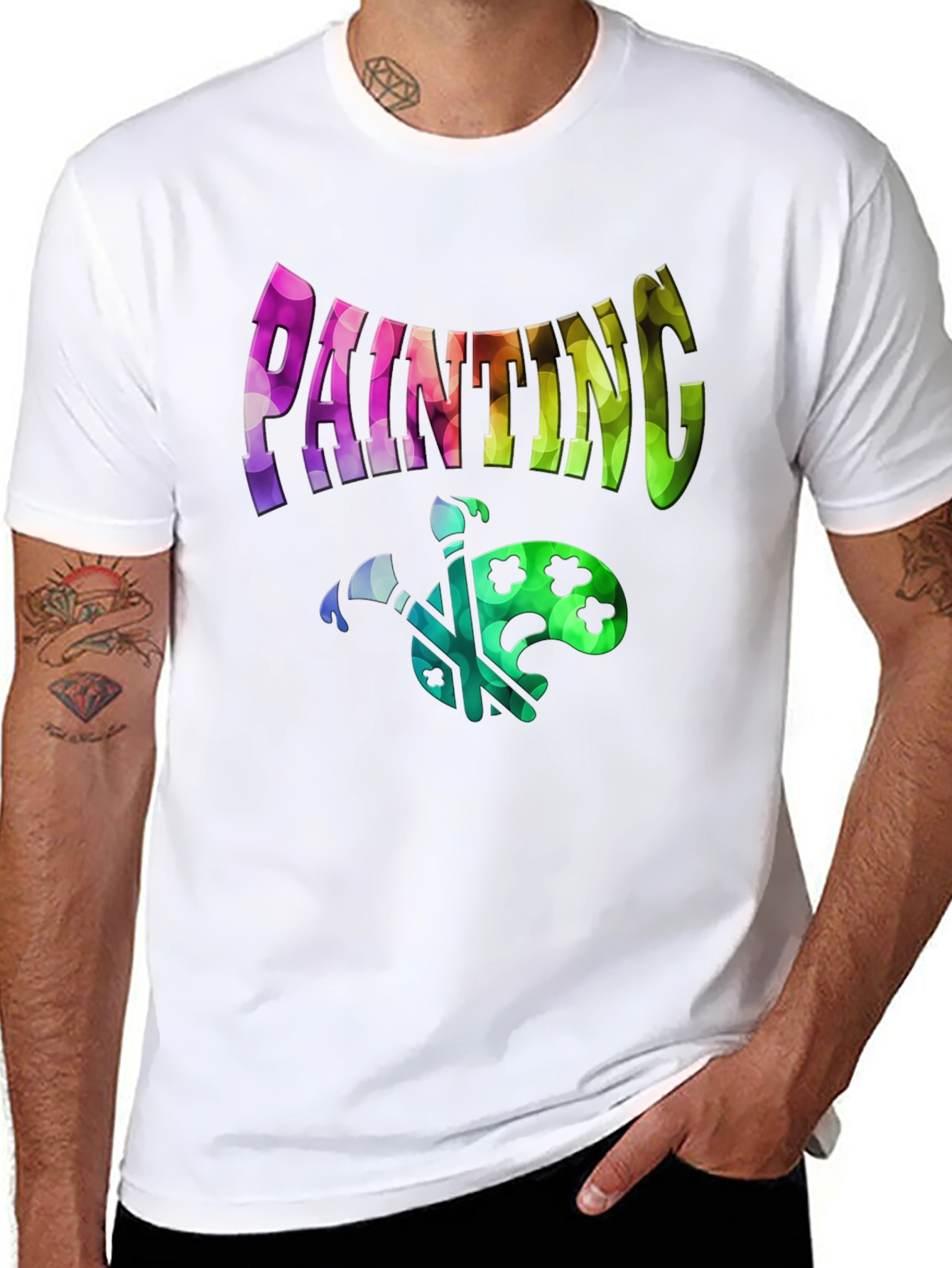 Painting Palette Black T-Shirt
