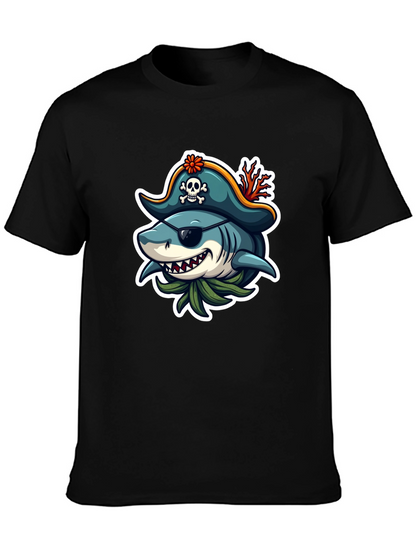 Pirate Shark Graphic T-Shirt