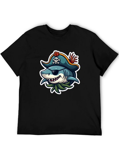 Pirate Shark Graphic T-Shirt