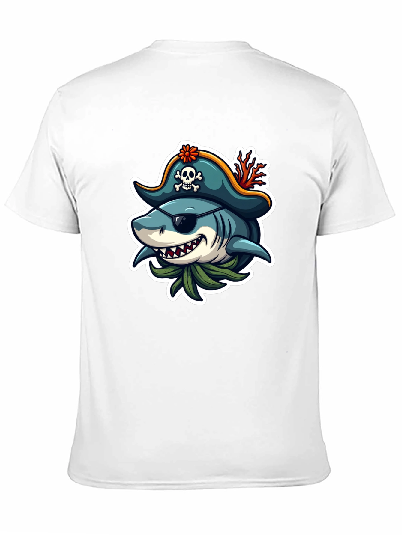 Pirate Shark Graphic T-Shirt