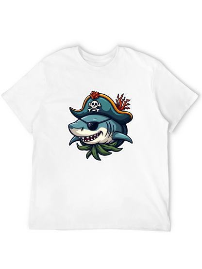 Pirate Shark Graphic T-Shirt