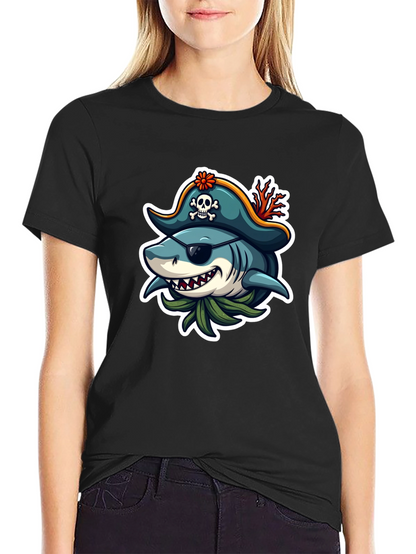 Pirate Shark Graphic T-Shirt