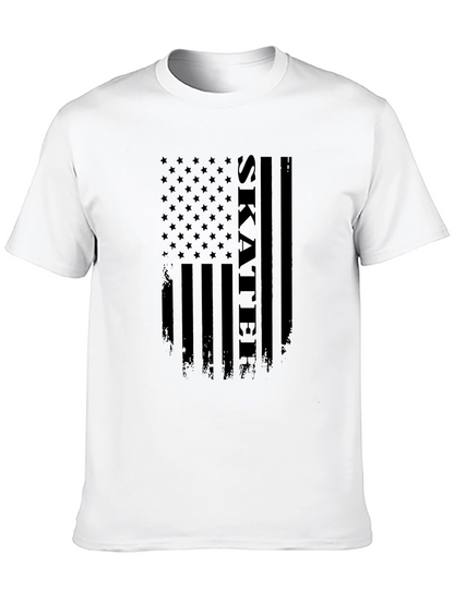 Skater Flag Graphic T-Shirt - Black