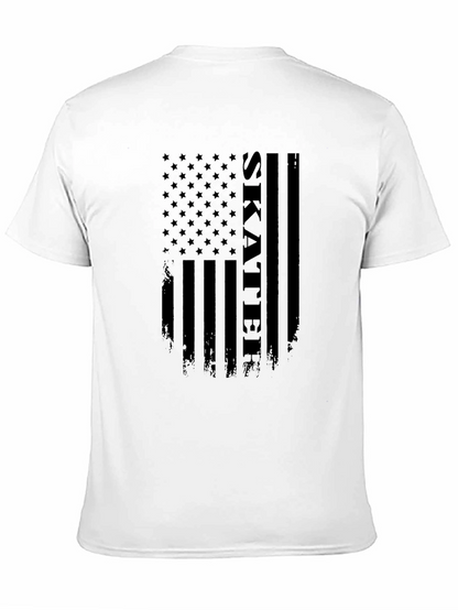 Skater Flag Graphic T-Shirt - Black