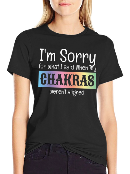 Funny Chakra Alignment Graphic T-Shirt