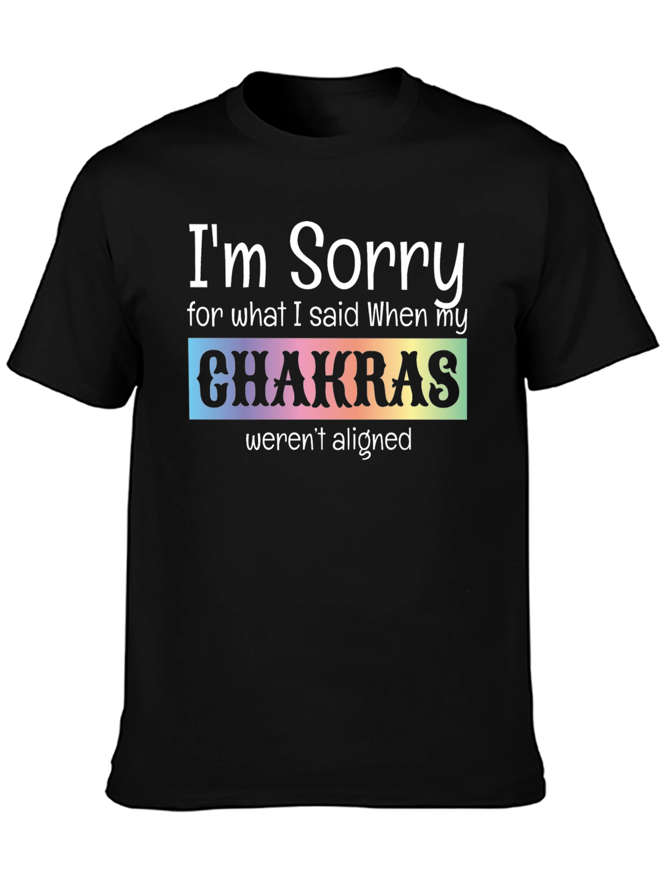 Funny Chakra Alignment Graphic T-Shirt