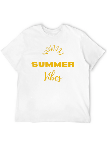 Summer Vibes Black Graphic Tee