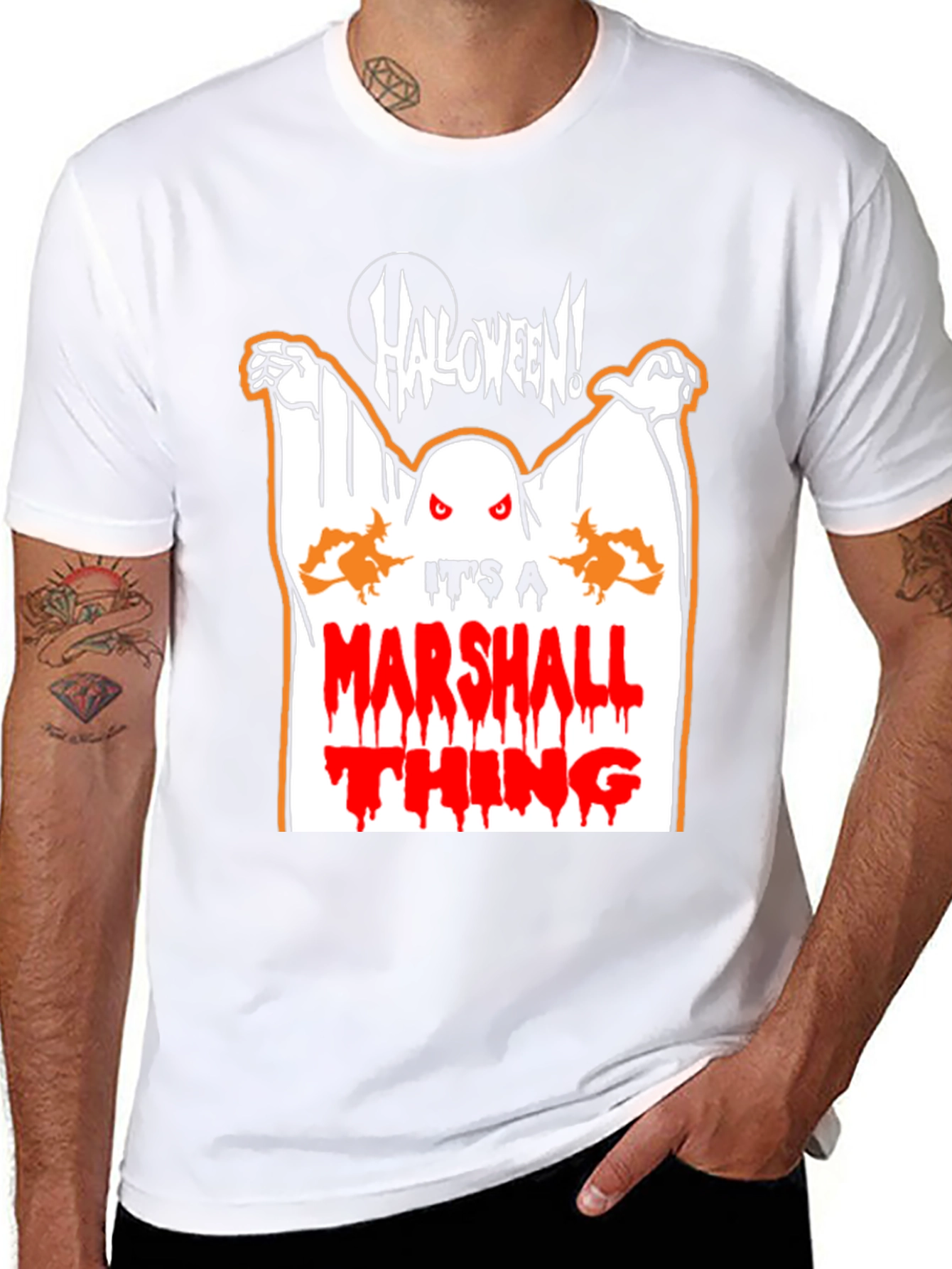 Halloween Marshall Thing Graphic T-Shirt