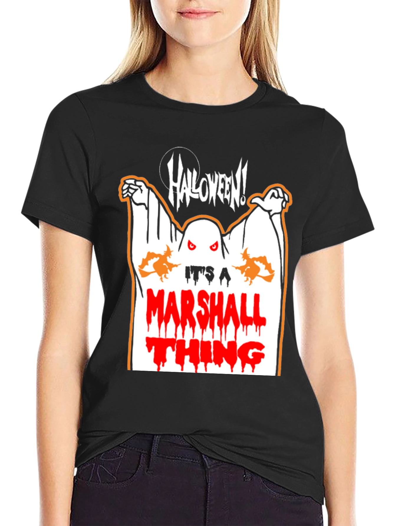 Halloween Marshall Thing Graphic T-Shirt