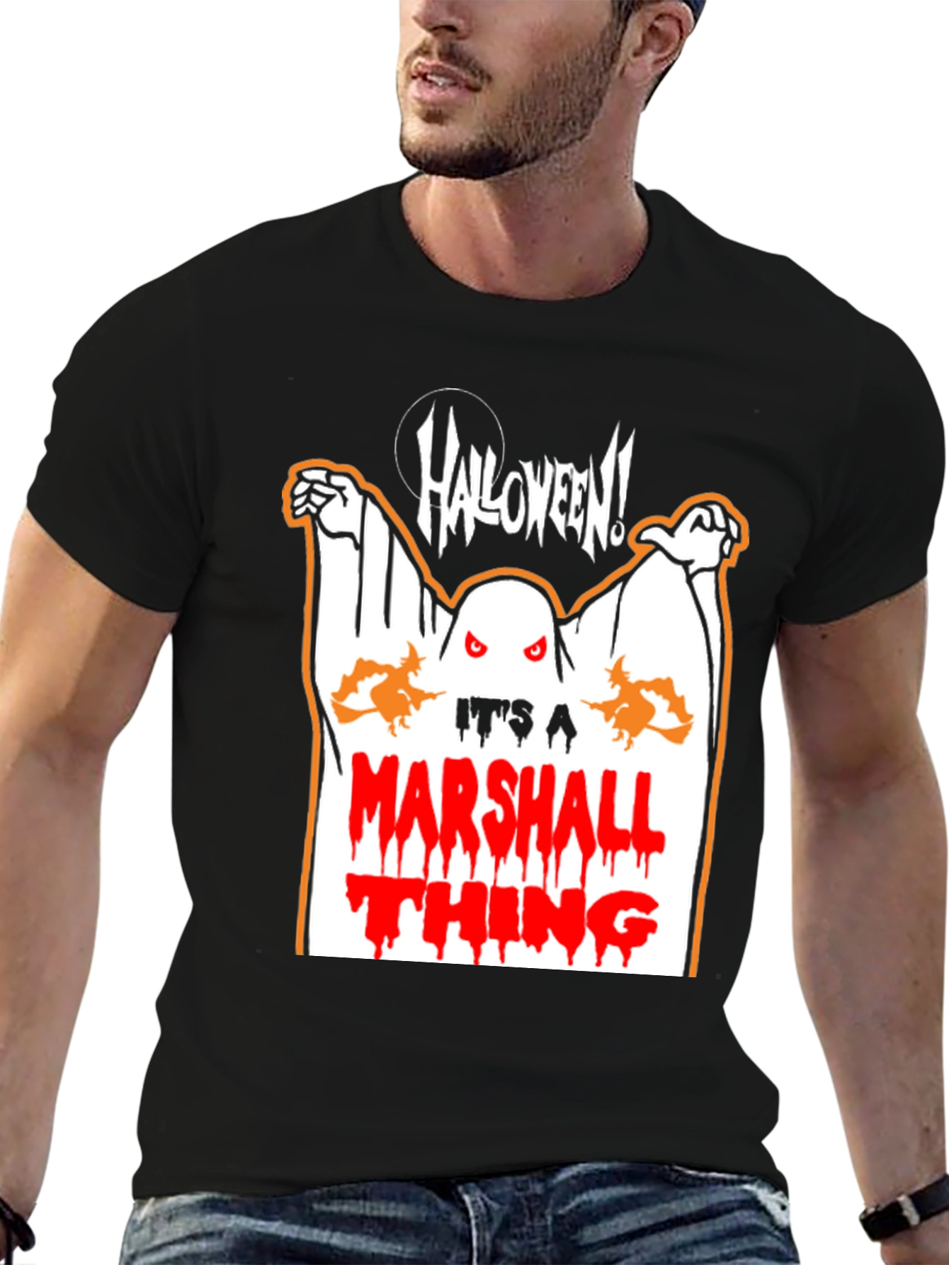 Halloween Marshall Thing Graphic T-Shirt
