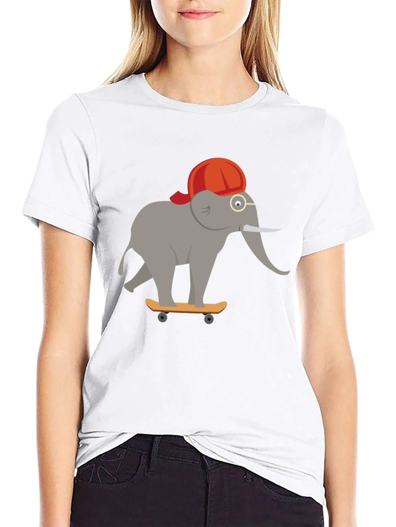 Skateboarding Elephant T-Shirt