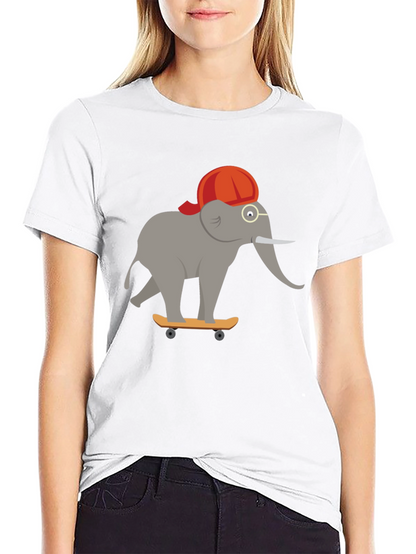 Skateboarding Elephant T-Shirt