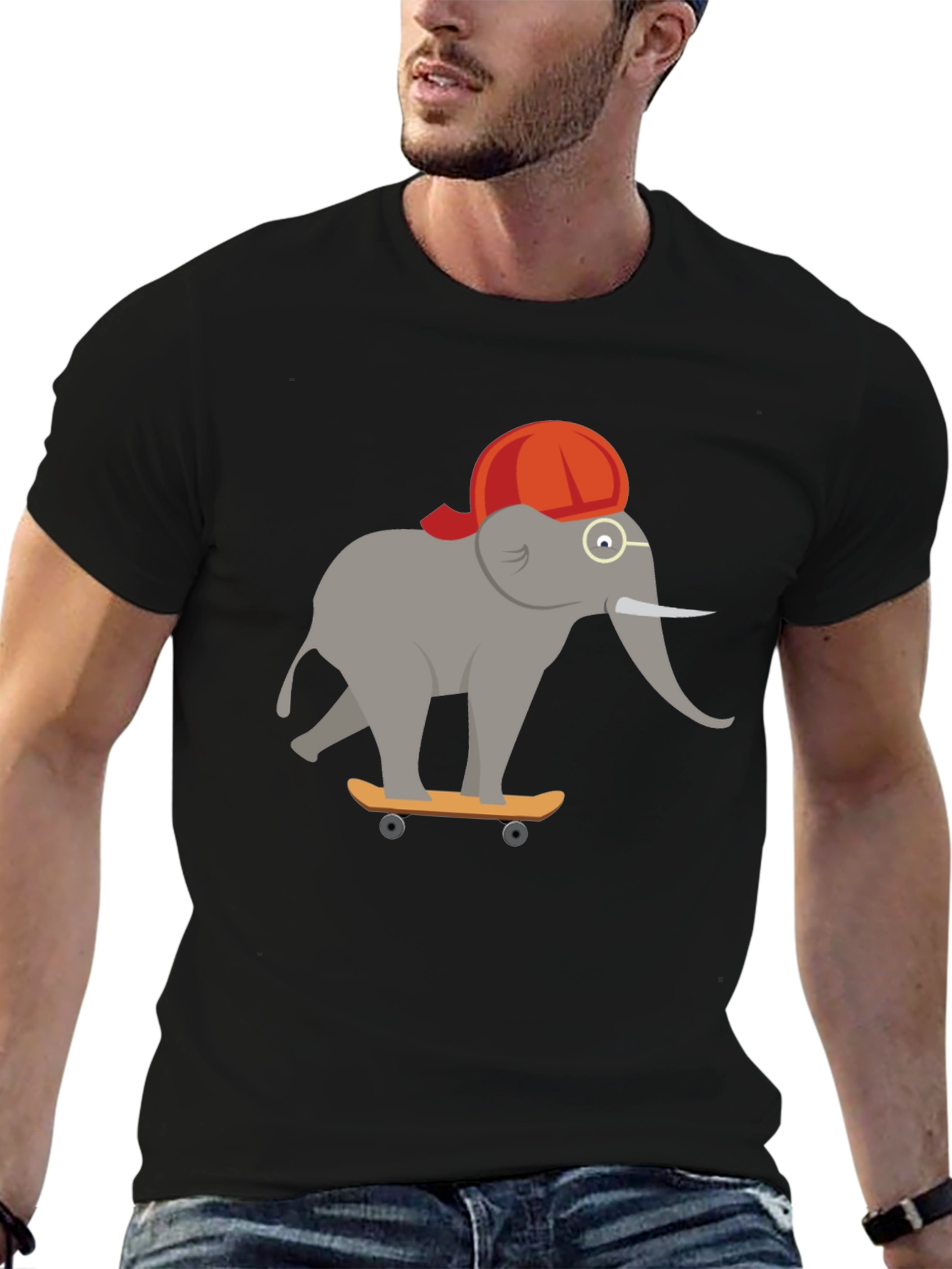 Skateboarding Elephant T-Shirt