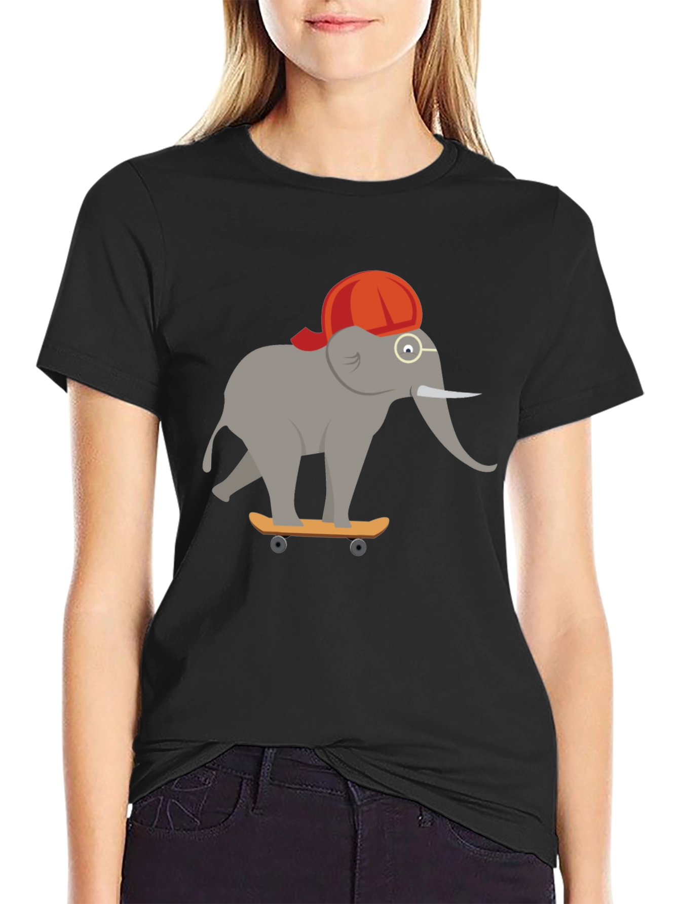 Skateboarding Elephant T-Shirt