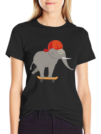 Skateboarding Elephant T-Shirt