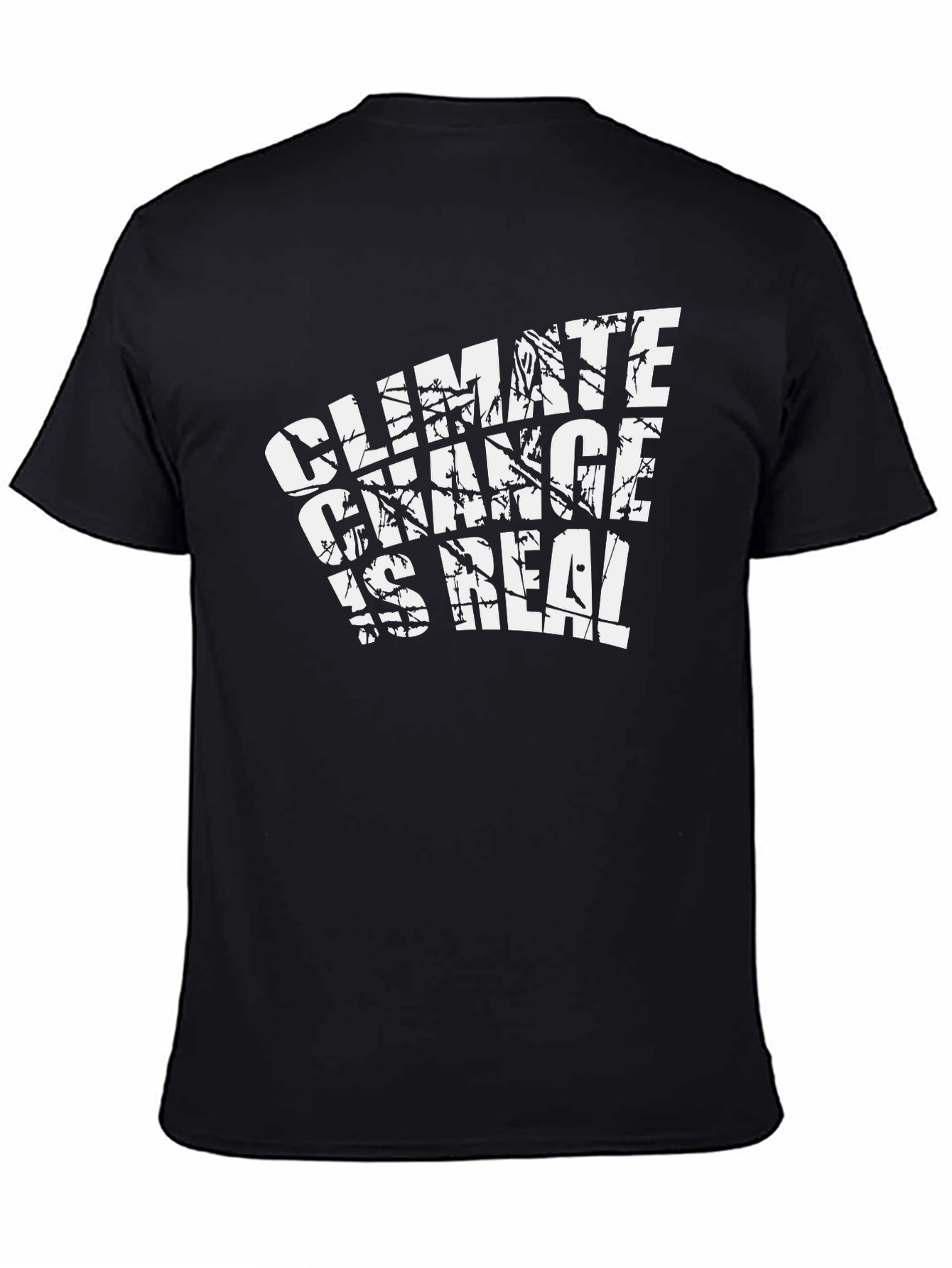 Climate Change is Real Graphic Tee - Black