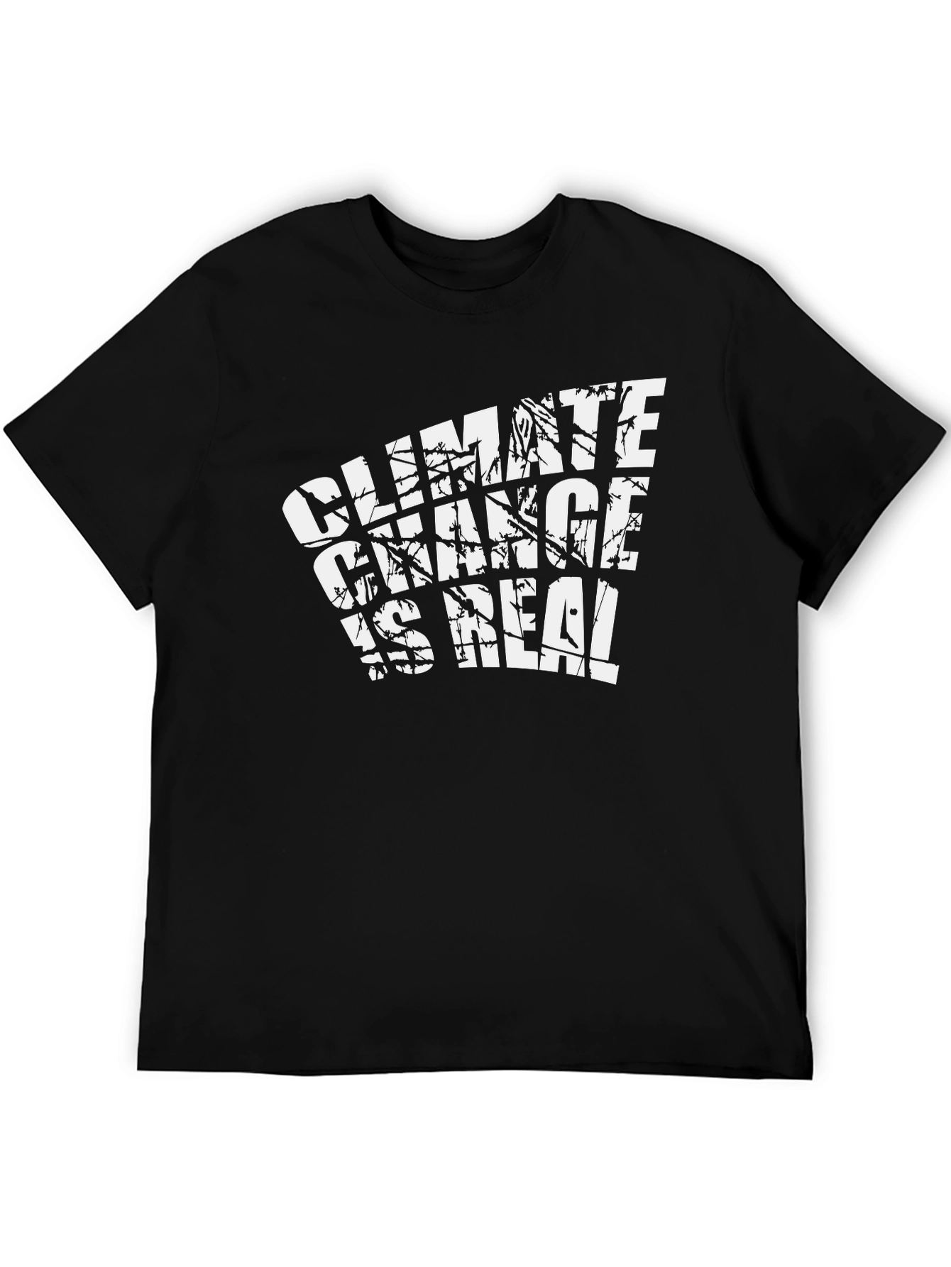 Climate Change is Real Graphic Tee - Black