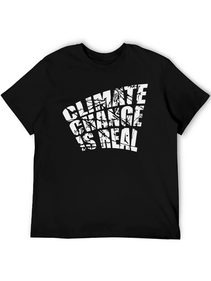 Climate Change is Real Graphic Tee - Black