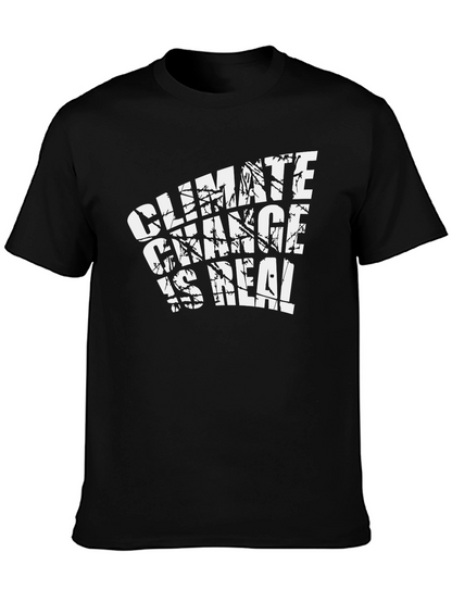 Climate Change is Real Graphic Tee - Black