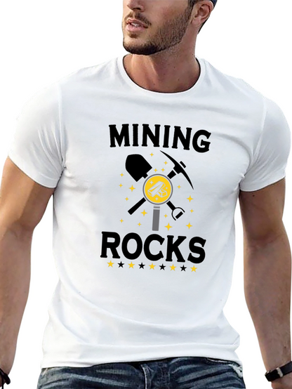 Mining Rocks T-Shirt - Black