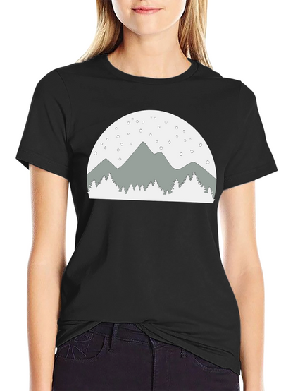 Mountain Scene Graphic Tee - Relaxed Fit