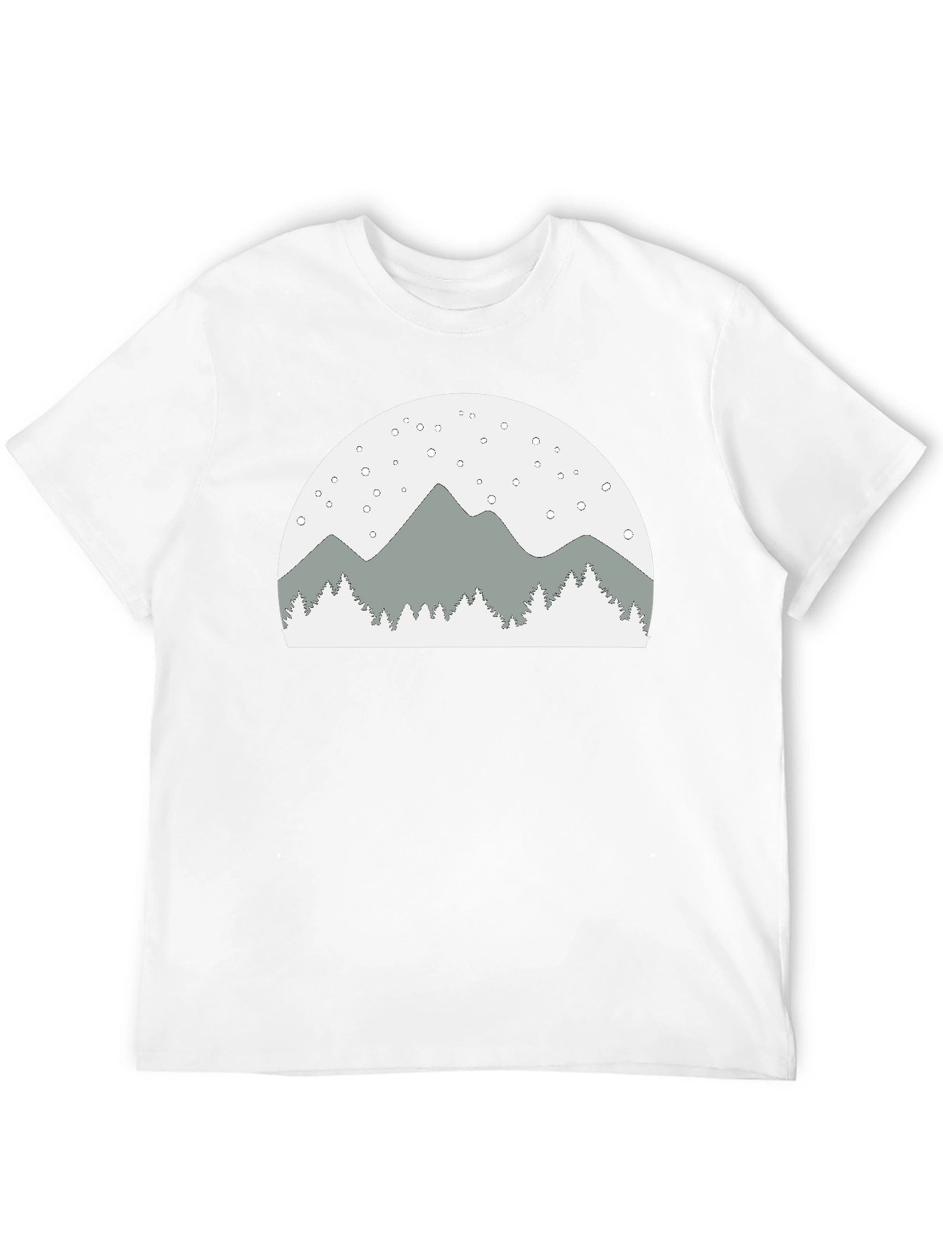 Mountain Scene Graphic Tee - Relaxed Fit