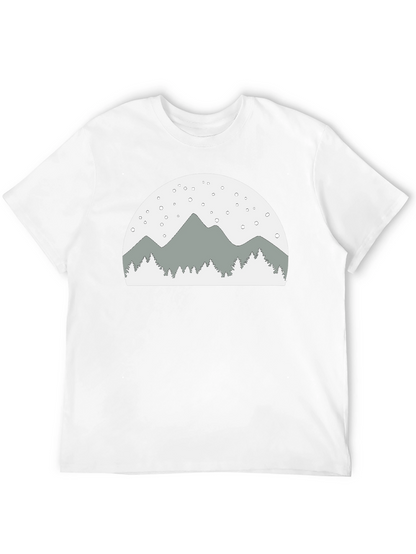 Mountain Scene Graphic Tee - Relaxed Fit