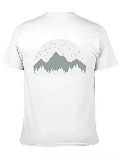 Mountain Scene Graphic Tee - Relaxed Fit