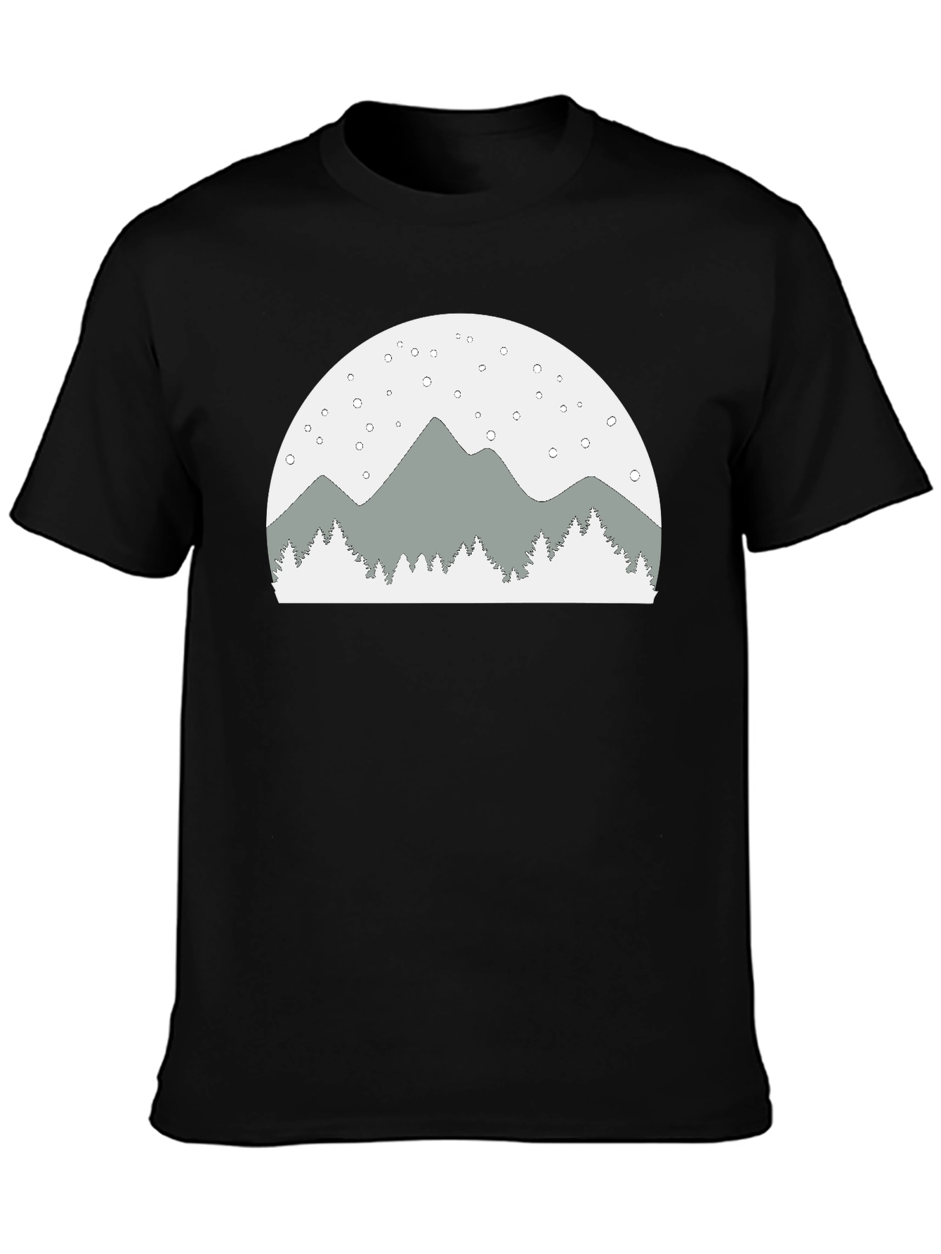 Mountain Scene Graphic Tee - Relaxed Fit