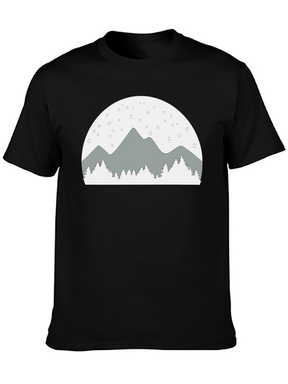 Mountain Scene Graphic Tee - Relaxed Fit