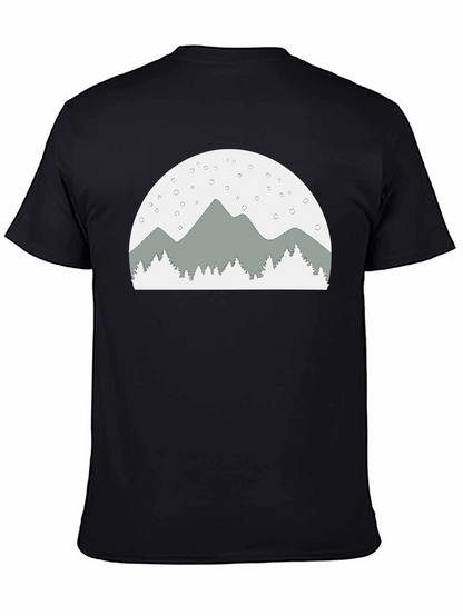 Mountain Scene Graphic Tee - Relaxed Fit
