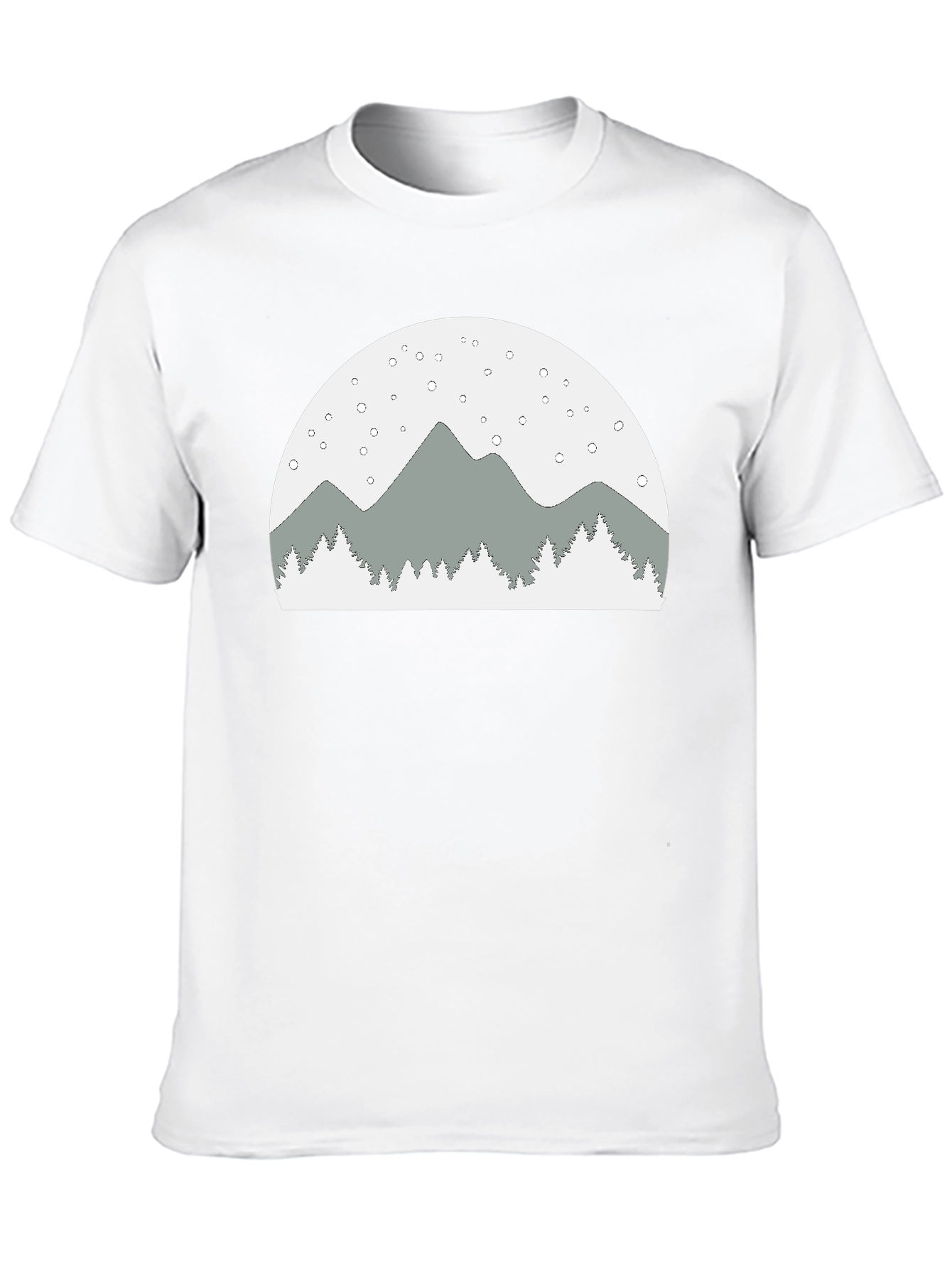 Mountain Scene Graphic Tee - Relaxed Fit
