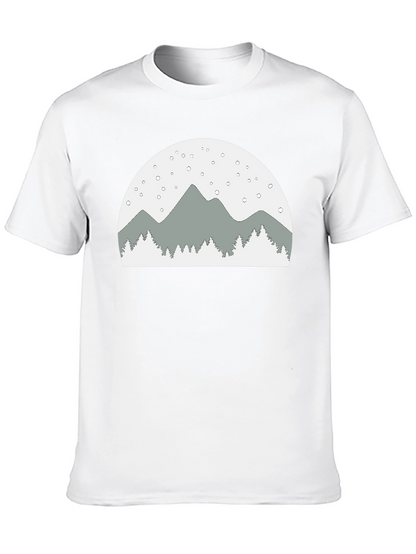Mountain Scene Graphic Tee - Relaxed Fit