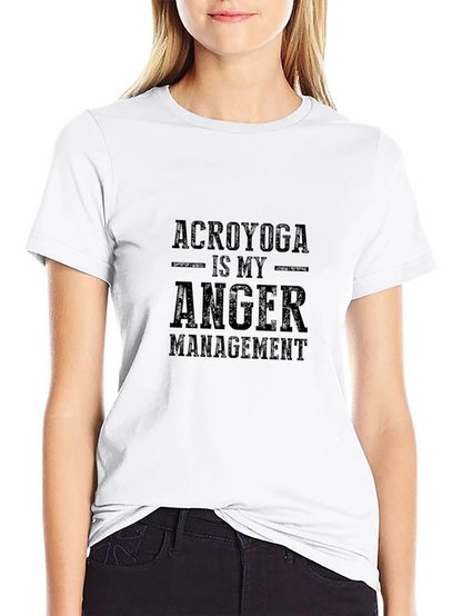 AcroYoga Anger Management Black T-Shirt