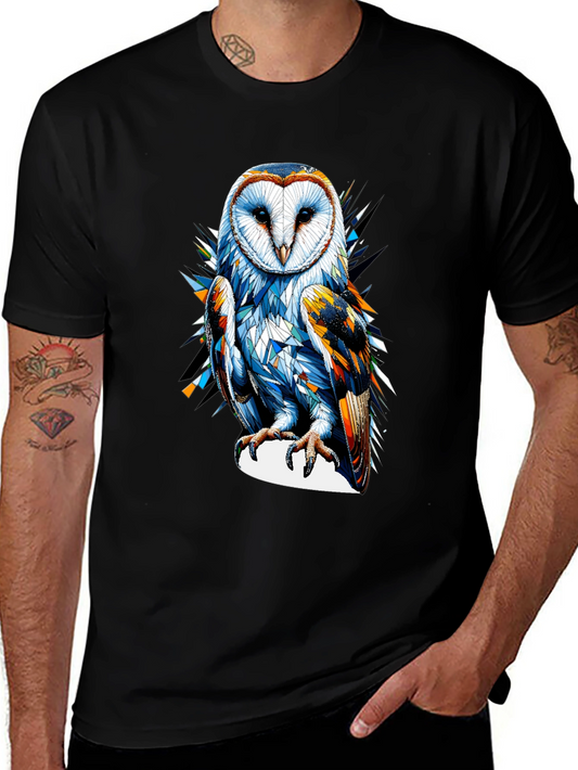 Owl Graphic Tee - Mens Black T-Shirt