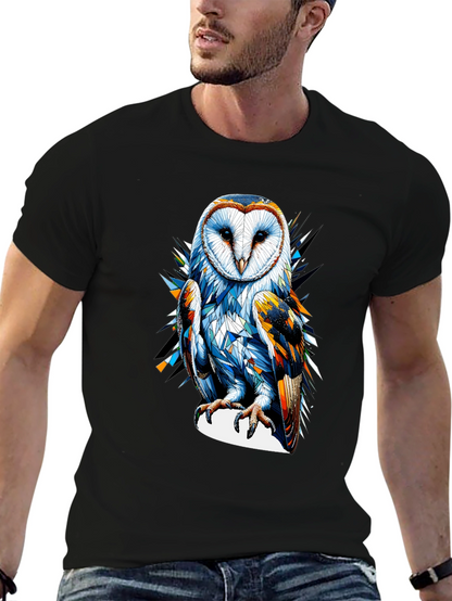 Owl Graphic Tee - Mens Black T-Shirt