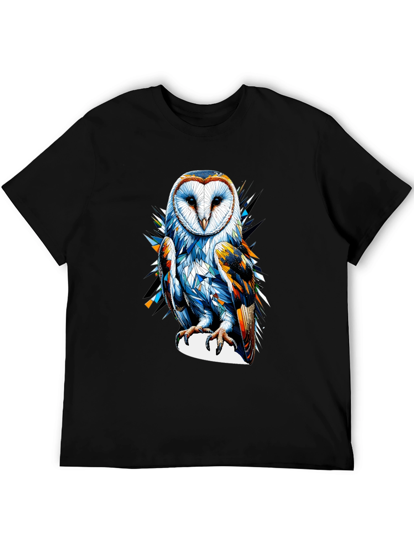 Owl Graphic Tee - Mens Black T-Shirt