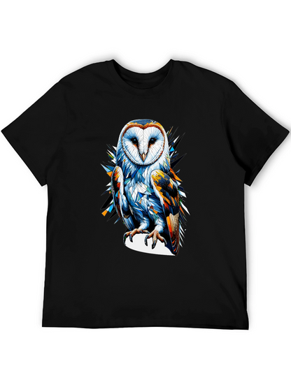 Owl Graphic Tee - Mens Black T-Shirt
