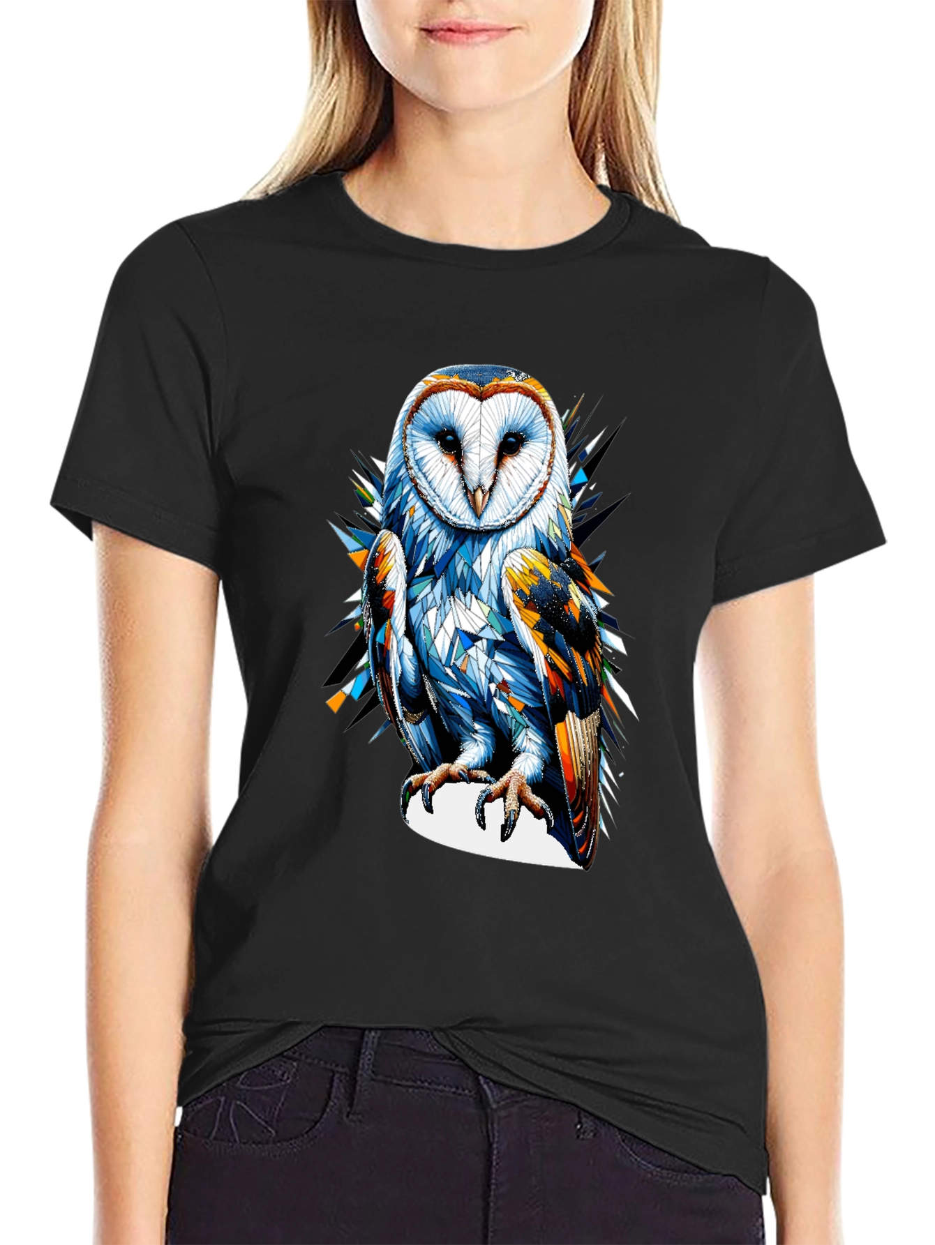 Owl Graphic Tee - Mens Black T-Shirt
