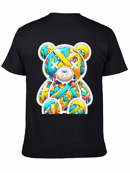 Graffiti Bear Graphic Tee - Casual Cool Style
