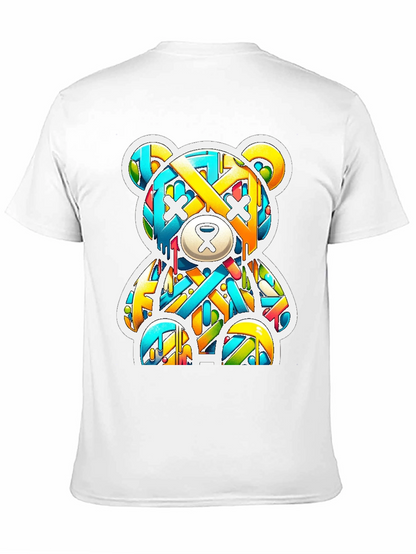 Graffiti Bear Graphic Tee - Casual Cool Style